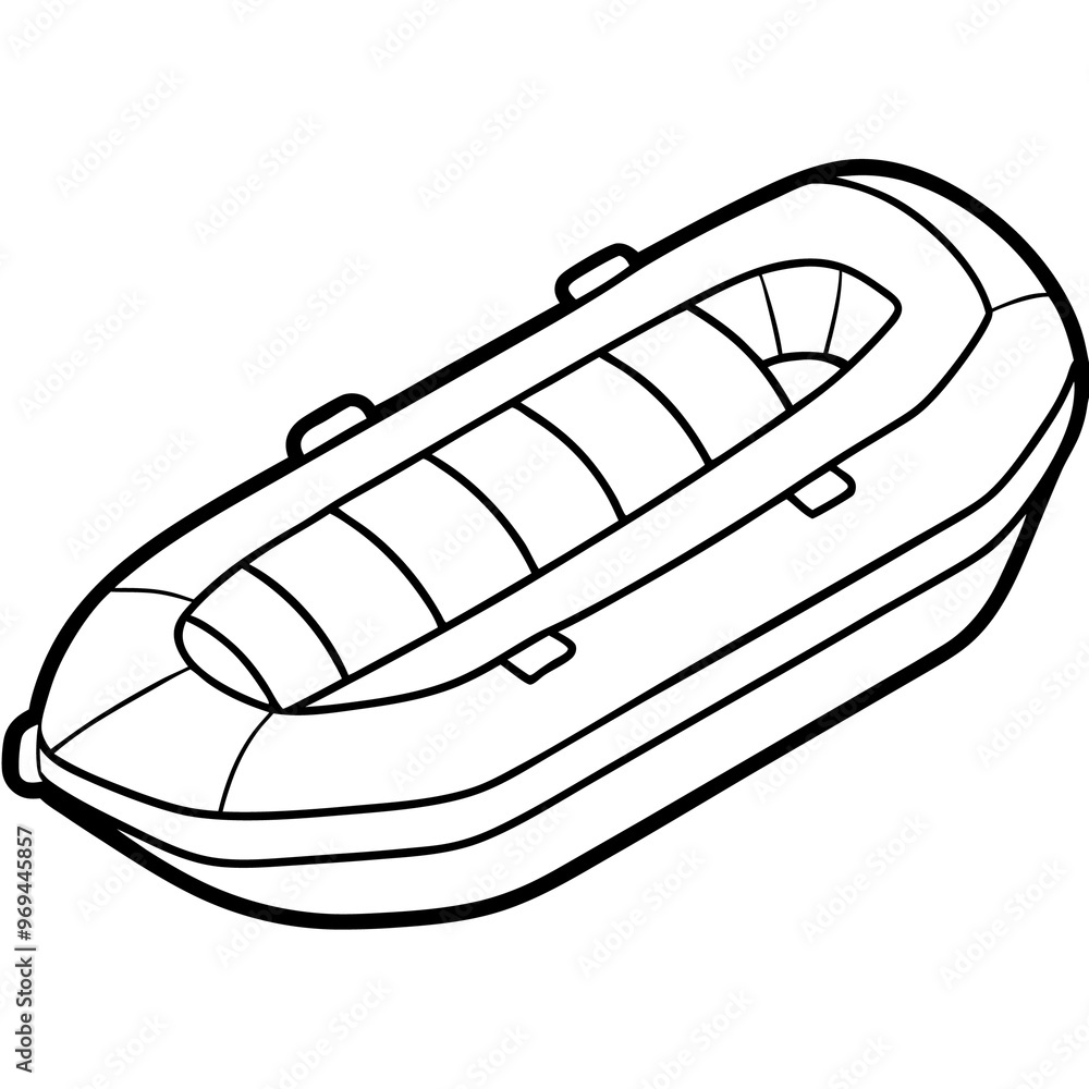 inflatable boat outline coloring book page line art drawing inflatable boat outline coloring book page line art drawing