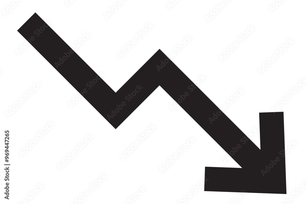 Loss Chart Vector Icon Loss Chart Vector Icon