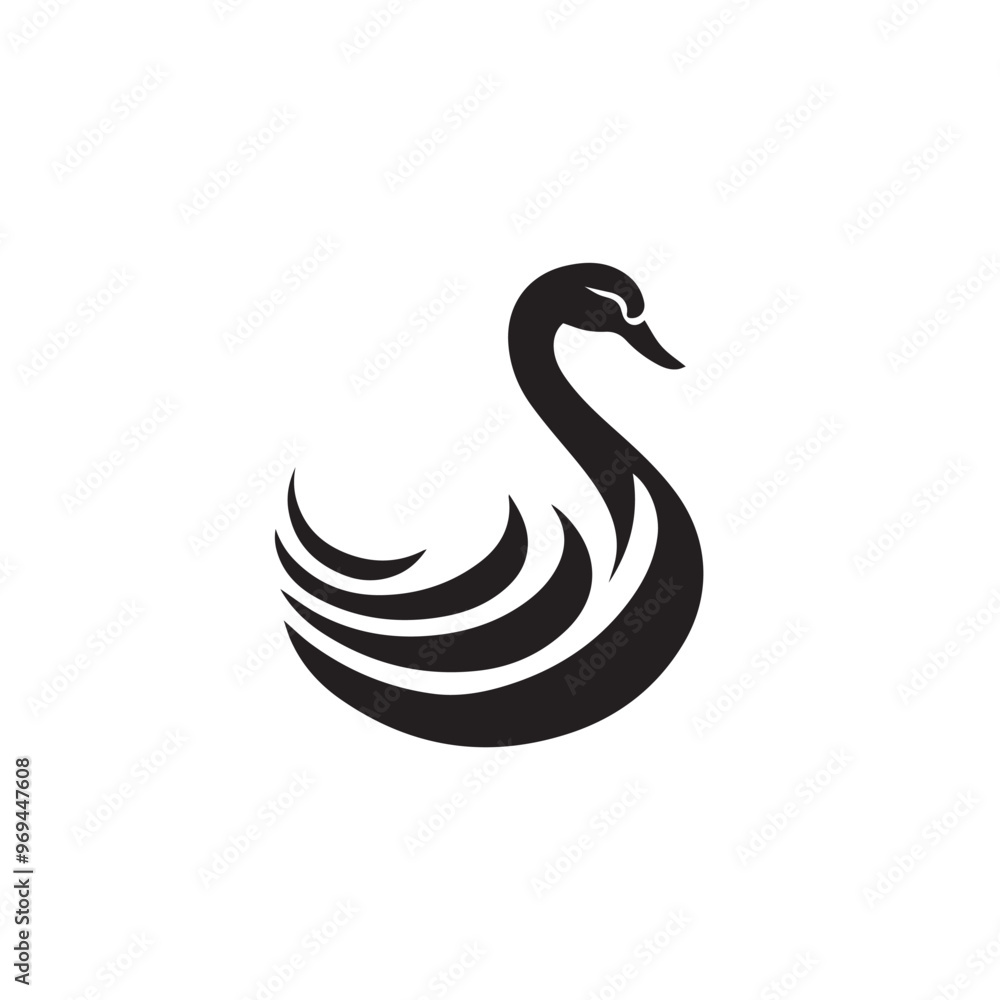 Swan in cartoon, doodle style . Image for t-shirt, web, mobile apps and ui. Isolated 2d vector illustration in logo, icon, sketch style, Eps 10, black and white. AI Generative Swan in cartoon, doodle style . Image for t-shirt, web, mobile apps and ui. Isolated 2d vector illustration in logo, icon, sketch style, Eps 10, black and white. AI Generative