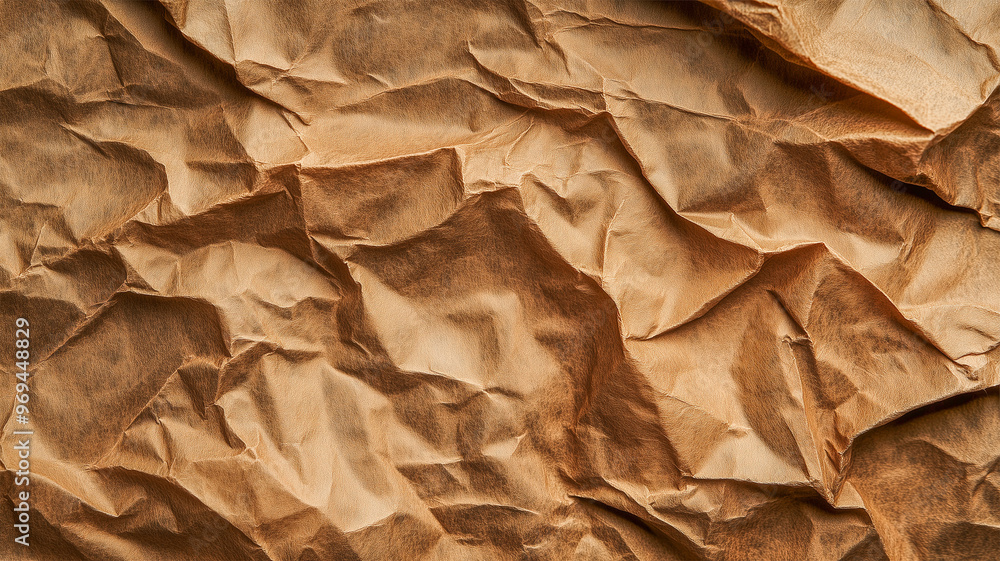 Brown texture, Abstract crumpled and creased recycle brown paper, Wrapping craft paper with crumpled texture. Concept of using recycled materials Brown texture, Abstract crumpled and creased recycle brown paper, Wrapping craft paper with crumpled texture. Concept of using recycled materials