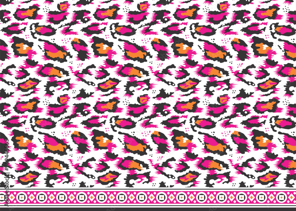 Obraz premium leopard Design Pattern For background. texture, walpaper.