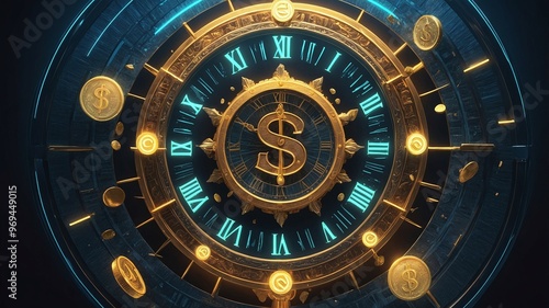 Wallpaper Mural Currency Wave Cycle Torontodigital.ca