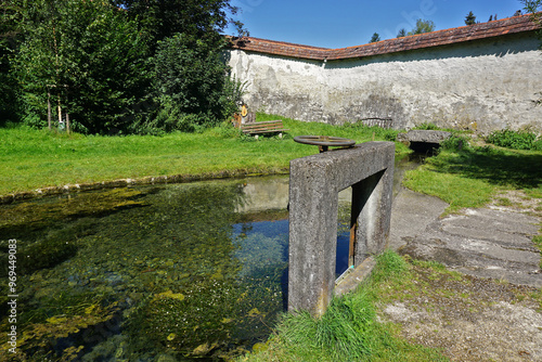 Quelle der Großen Lauter auf der Schwäbischen Alb bei Offenhausen; Baden Württemberg; Deutschland