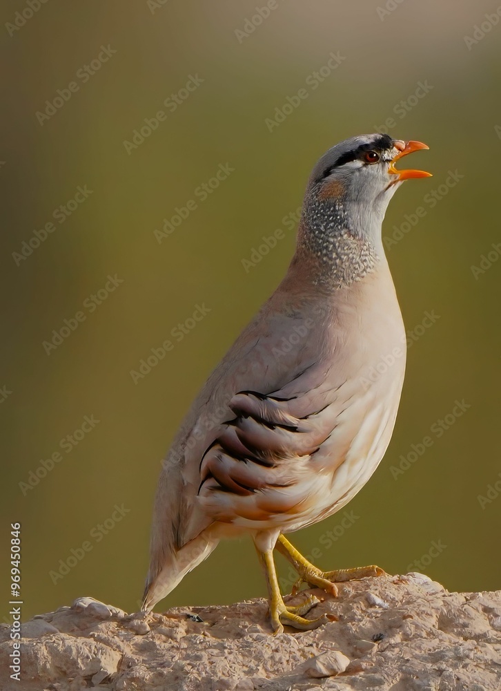 Close-Up of a Quail Singing: Showcasing the Vibrant Colors and Patterns Close-Up of a Quail Singing: Showcasing the Vibrant Colors and Patterns