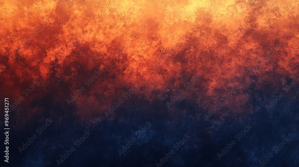 Vibrant abstract background with a fiery orange gradient blending into blue Vibrant abstract background with a fiery orange gradient blending into blue