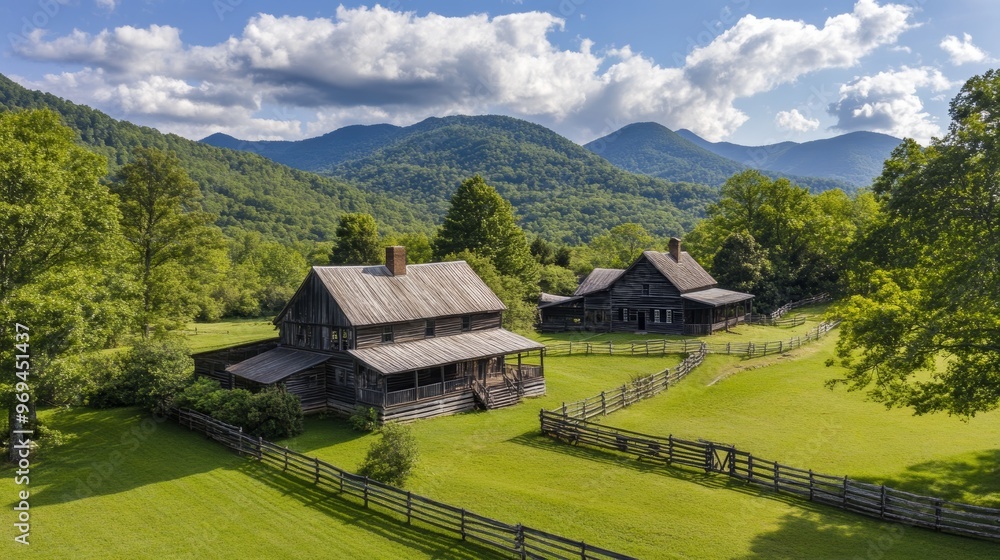 The Mountain Farm Museum at Great Smoky Mountains National Park North Carolina The Mountain Farm Museum at Great Smoky Mountains National Park North Carolina