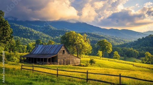 The Mountain Farm Museum at Great Smoky Mountains National Park North Carolina photo