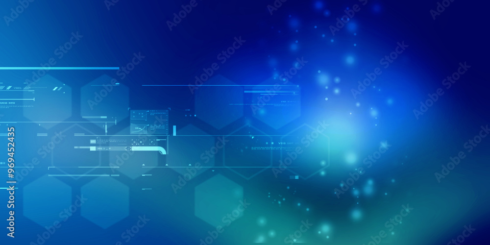 2d illustration Abstract futuristic electronic circuit technology background 2d illustration Abstract futuristic electronic circuit technology background