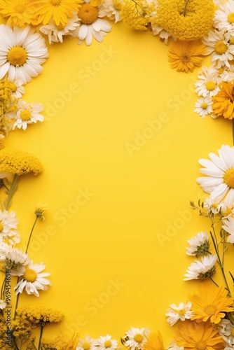frame of daisies