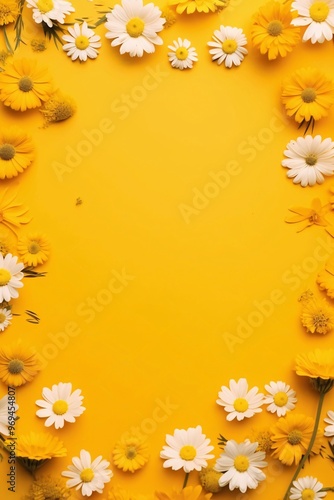 frame of flowers