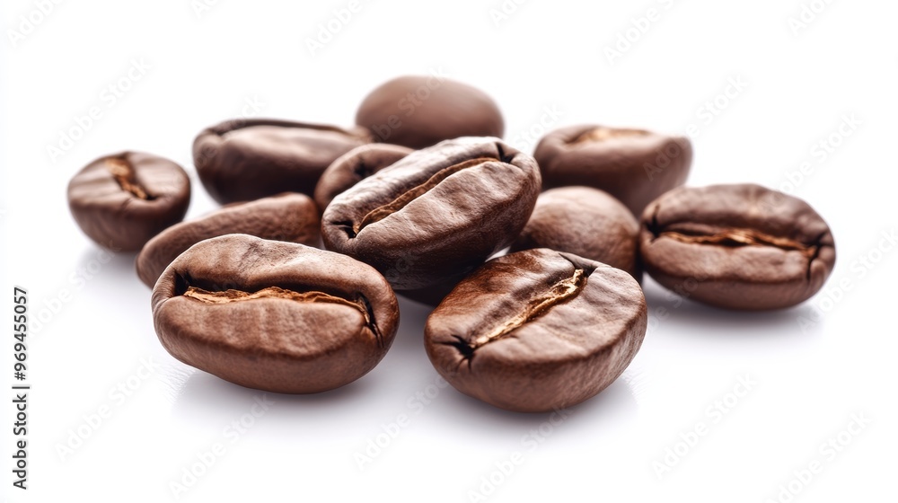 Coffee Beans Isolated on white Background Coffee Beans Isolated on white Background