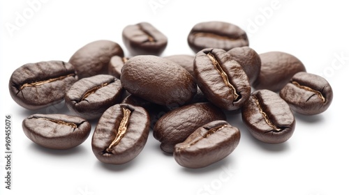 Coffee Beans Isolated on white Background