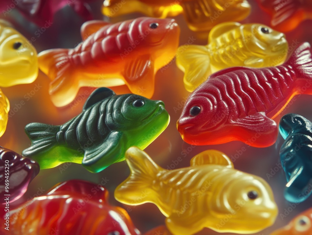 Gummy Fish Close Up Gummy Fish Close Up