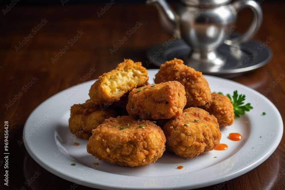 Nuggets on a plate Nuggets on a plate