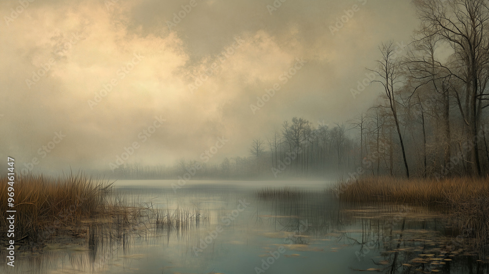 Fototapeta premium Dark lake