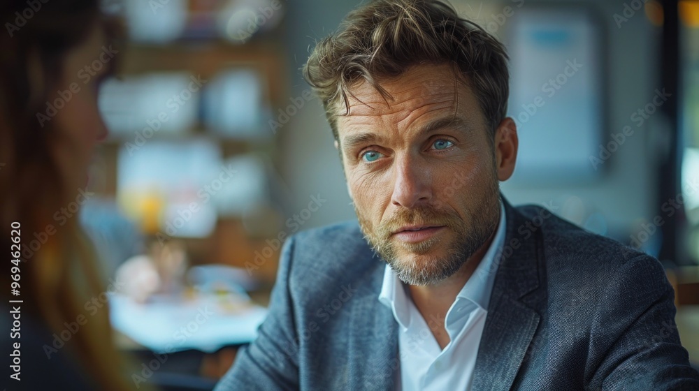 Businessman presenting false financial data to colleagues, deceitful corporate environment. Businessman presenting false financial data to colleagues, deceitful corporate environment.
