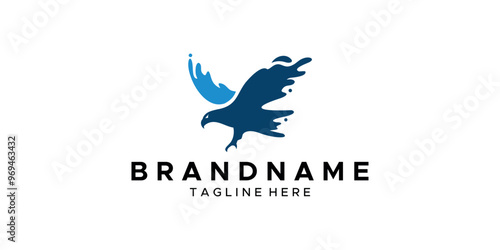 a graphic image with a water bird theme, on a white background. vector graphic base.