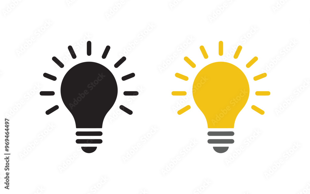 light bulb icon light bulb icon