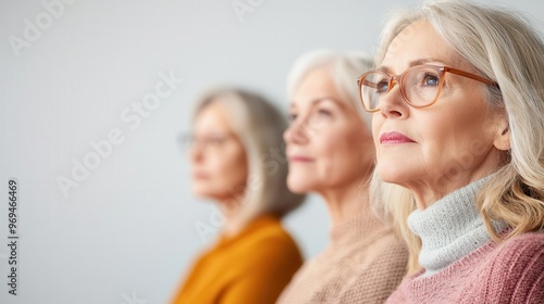 Elderly group attending a wellness class on bone health, learning osteoporosis prevention tips, senior bone health, public wellness education