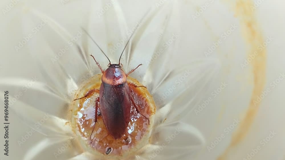 cockroaches that enter clear glasses made of glass. cockroaches that enter clear glasses made of glass.