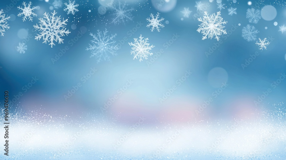 abstract christmas and new year background in pastel blue tones with snowflakes abstract christmas and new year background in pastel blue tones with snowflakes