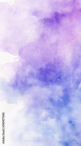 Soft watercolor background featuring soothing shades of purple and blue, perfect for design projects or artistic creations.