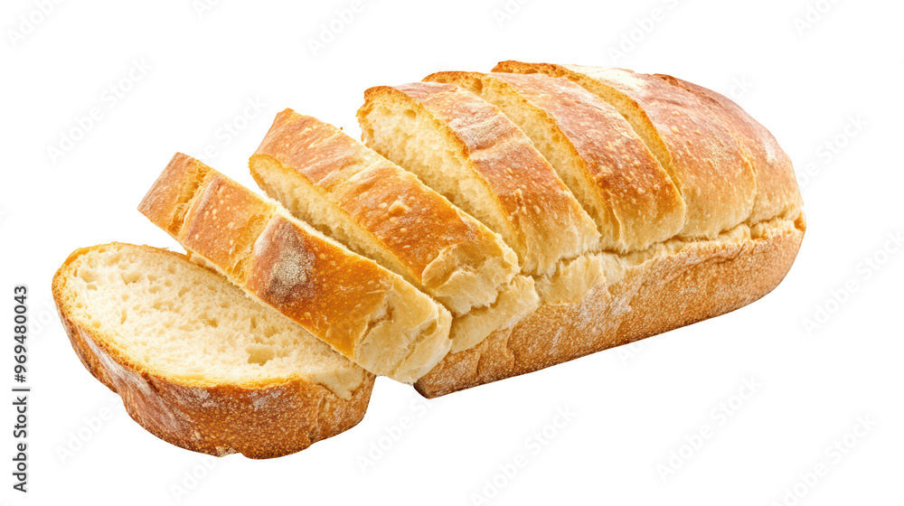 Freshly baked bread loaf with sliced pieces showcasing its soft texture and golden crust, perfect for sandwiches or toasting. Freshly baked bread loaf with sliced pieces showcasing its soft texture and golden crust, perfect for sandwiches or toasting.