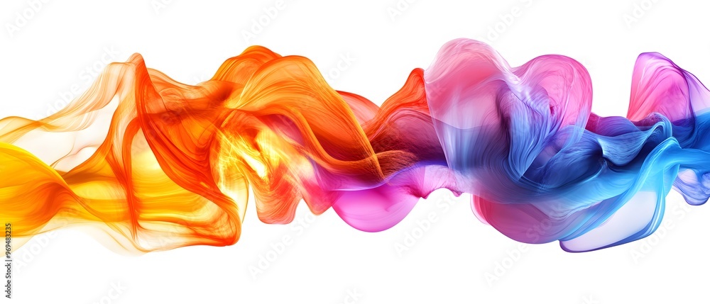 Abstract Colorful Flowing Waves Design Abstract Colorful Flowing Waves Design