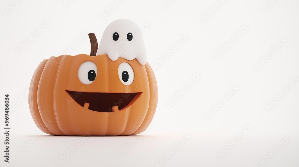 Charming halloween pumpkin with a cute ghost, perfect for festive designs. Great for cards, invites, banners, and social media. Add whimsy to your project! Charming halloween pumpkin with a cute ghost, perfect for festive designs. Great for cards, invites, banners, and social media. Add whimsy to your project!