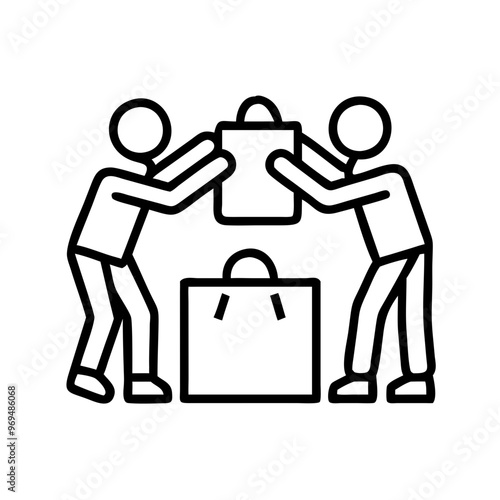 Black Friday, sale, discounts, dispute over the possession of goods, excitement, struggle, AI Generation