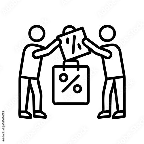 Black Friday, sale, discounts, dispute over the possession of goods, excitement, struggle, AI Generation