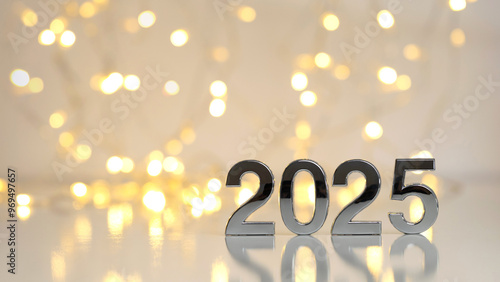 Canvas Print 2025 New Year Celebration