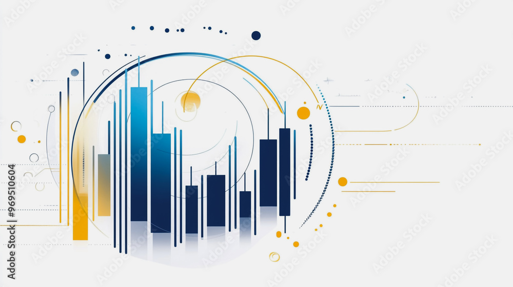 Obraz premium charts and graphs with statistics to innovative analyze business potential and forecast future development of companies growth.
