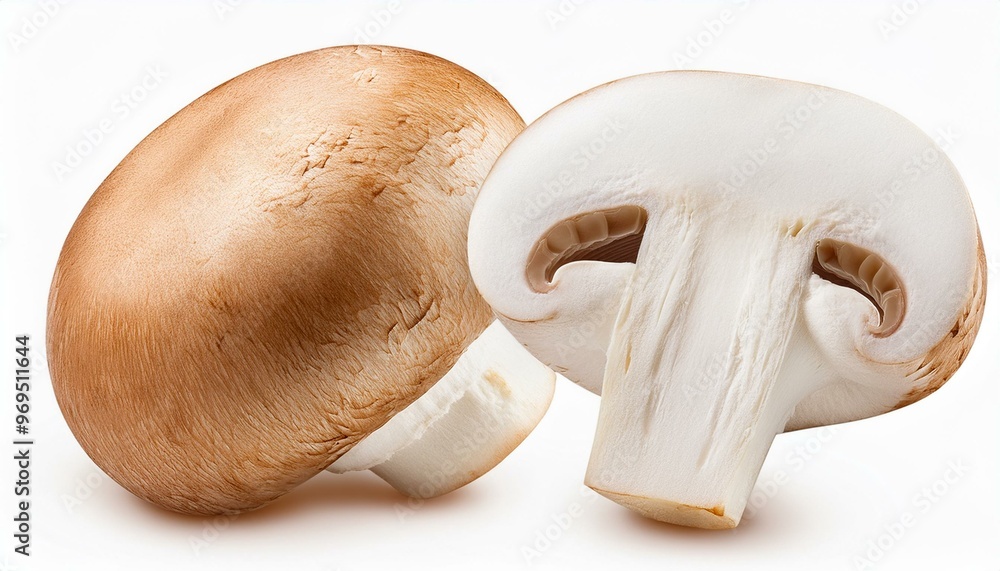 Fototapeta premium champignon, mushroom, isolated on white background, full depth of field 