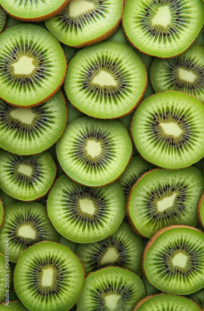 A pattern of kiwi slices. kiwi day A pattern of kiwi slices. kiwi day