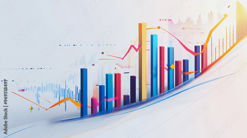 charts and graphs with statistics to innovative analyze business potential and forecast future development of companies growth. charts and graphs with statistics to innovative analyze business potential and forecast future development of companies growth.