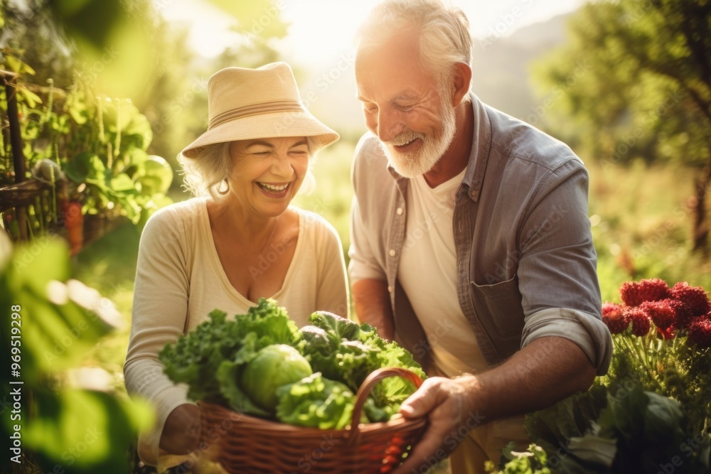 Gardening vegetable outdoors picking. Gardening vegetable outdoors picking.