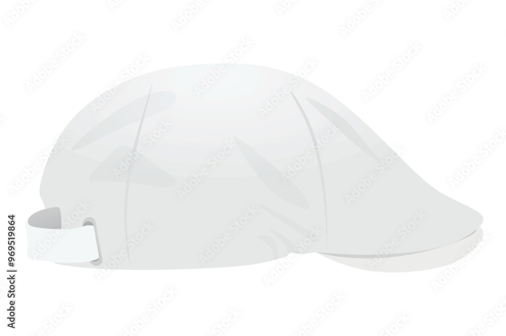 Fototapeta premium White beret cap. vector illustration