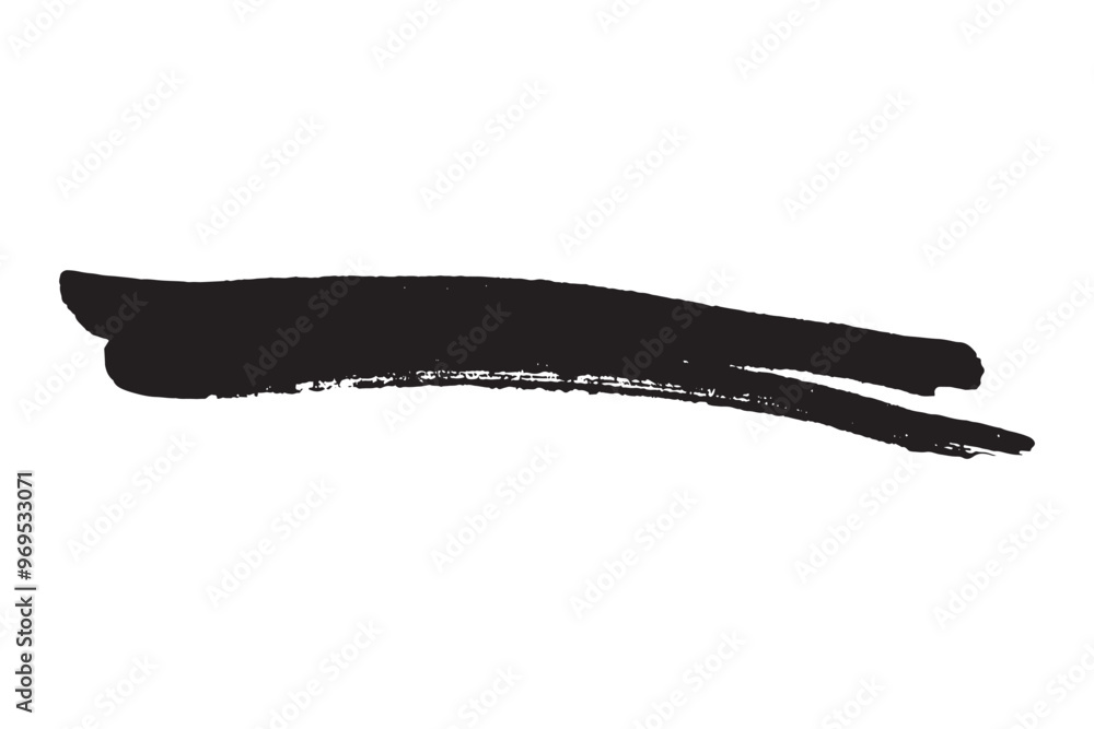Black grunge brush stroke design element Black grunge brush stroke design element