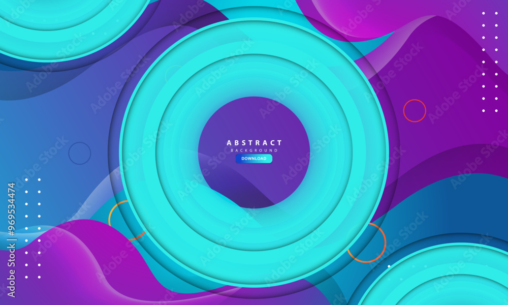 Modern purple violet and cyan abstract 3d circle background Modern purple violet and cyan abstract 3d circle background