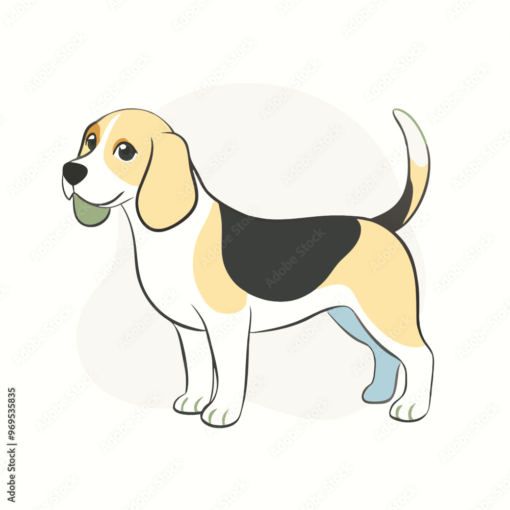 a Beagle, vector art illustration, vector silhouette, isolated white background a Beagle, vector art illustration, vector silhouette, isolated white background