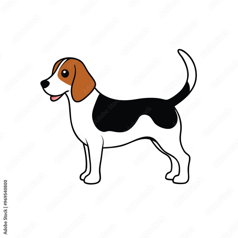 a Beagle, vector art illustration, vector silhouette, isolated white background a Beagle, vector art illustration, vector silhouette, isolated white background