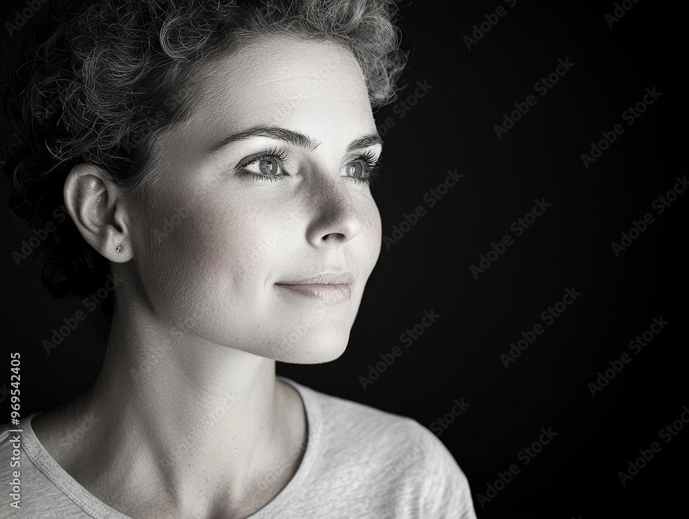 Black and white image of a woman post-mastectomy, highlighting the emotional strength of breast cancer survivors