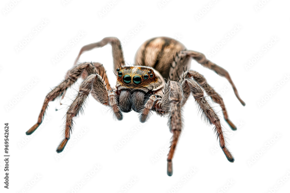Close-up image of a detailed spider isolated on a transparent background. showcasing intricate patterns and textures. Close-up image of a detailed spider isolated on a transparent background. showcasing intricate patterns and textures.