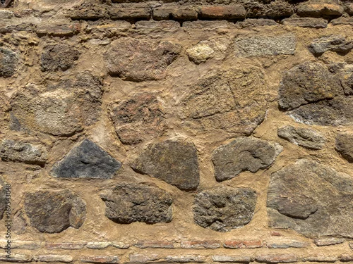 Obraz ściana z kamieni - tło graficzne