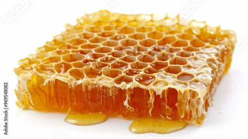 Golden Honeycomb Dripping Sweetness - Natural & Delicious