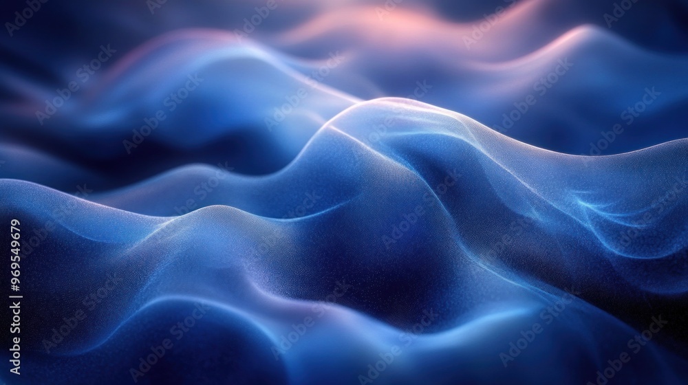 Fototapeta premium Abstract Blue Waves