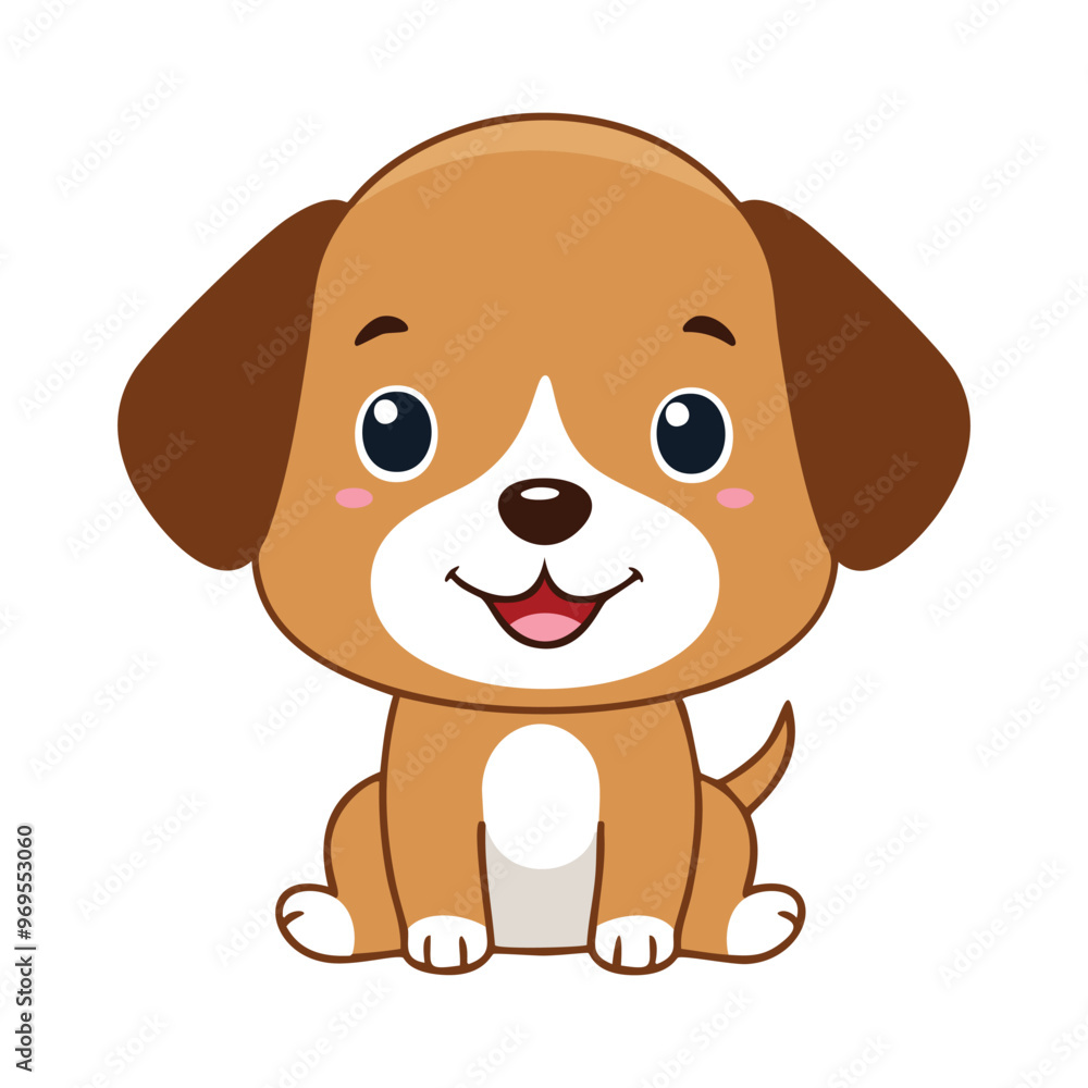 Dog Drawing Design Vector Illustration Clipart Eps, Happy dog face isolated on white background Dog Drawing Design Vector Illustration Clipart Eps, Happy dog face isolated on white background