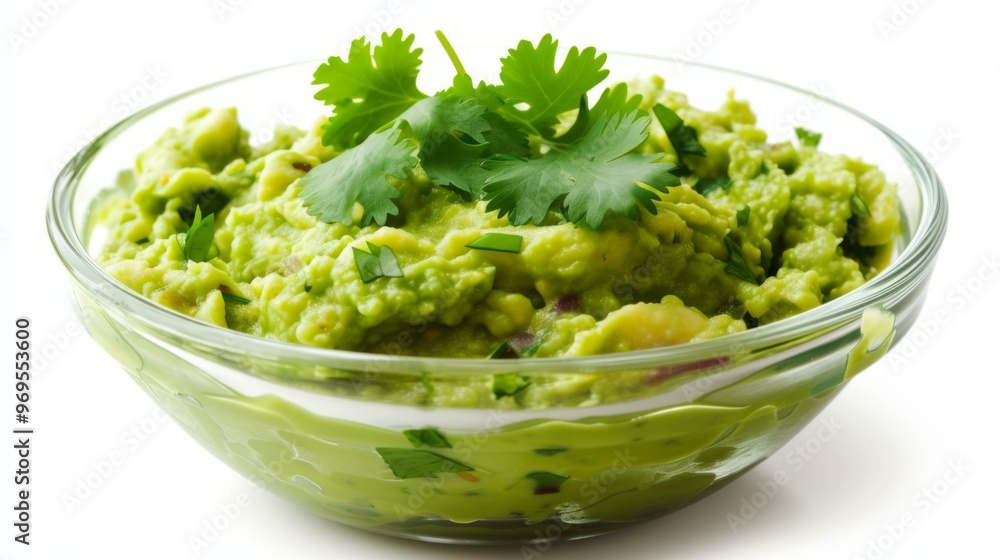 Fresh Guacamole Dip with Cilantro - Mexican Cuisine Fresh Guacamole Dip with Cilantro - Mexican Cuisine