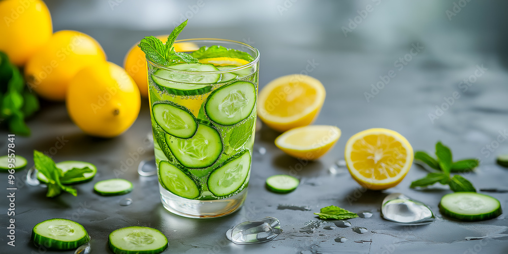 Refreshing Cucumber Lemon Water with Mint
Refreshing Cucumber Lemon Water with Mint
